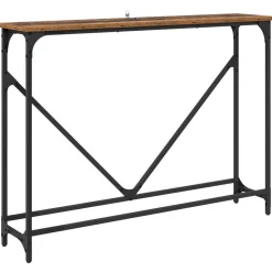 vidaXL Wandtafel Oud Hout 102 x 23 x 75 cm Bewerkt hout