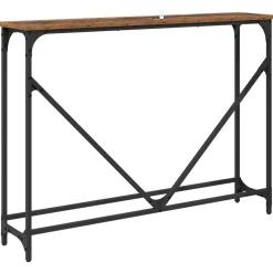 vidaXL Wandtafel Oud Hout 102 x 23 x 75 cm Bewerkt hout