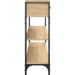 vidaXL Wandtafel 100x25x75 cm bewerkt hout sonoma eikenkleurig