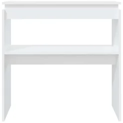 vidaXL Wandtafel 80x30x80 cm bewerkt hout wit