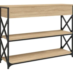 vidaXL Wandtafel 100x28x75 cm bewerkt hout sonoma eikenkleurig