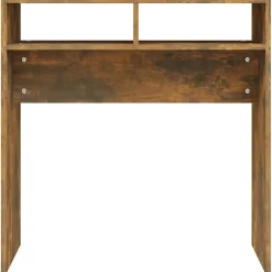 vidaXL Wandtafel 78x30x80 cm bewerkt hout gerookt eikenkleurig