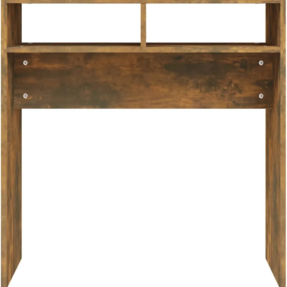 vidaXL Wandtafel 78x30x80 cm bewerkt hout gerookt eikenkleurig
