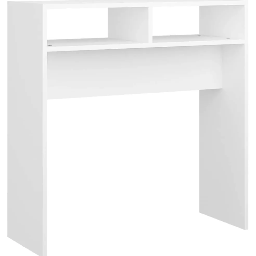 vidaXL Wandtafel 78x30x80 cm bewerkt hout wit