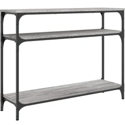 vidaXL Wandtafel 100x29x75 cm bewerkt hout grijs sonoma eikenkleurig