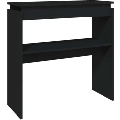 vidaXL Wandtafel 80x30x80 cm bewerkt hout zwart