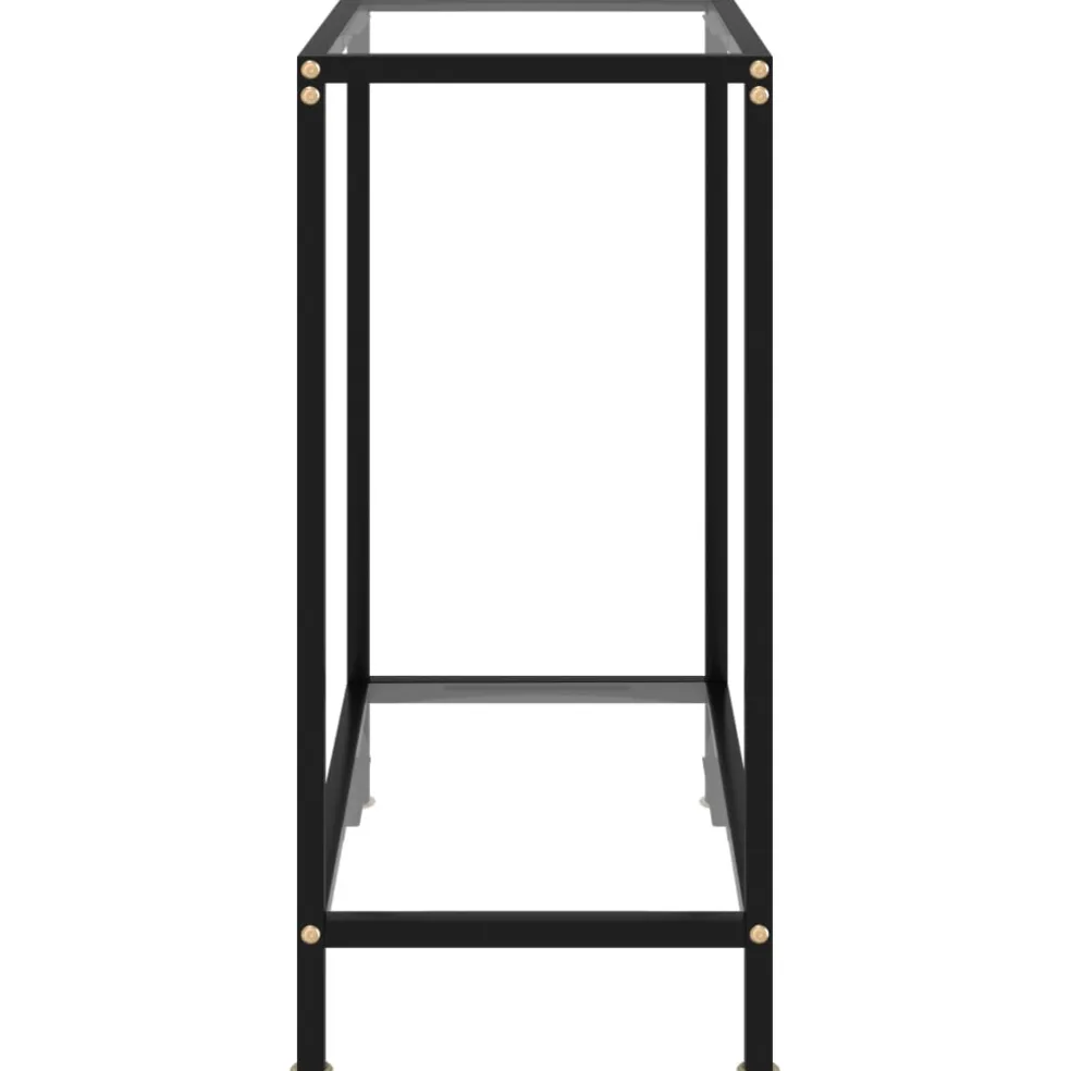 vidaXL Wandtafel 60x35x75 cm gehard glas transparant