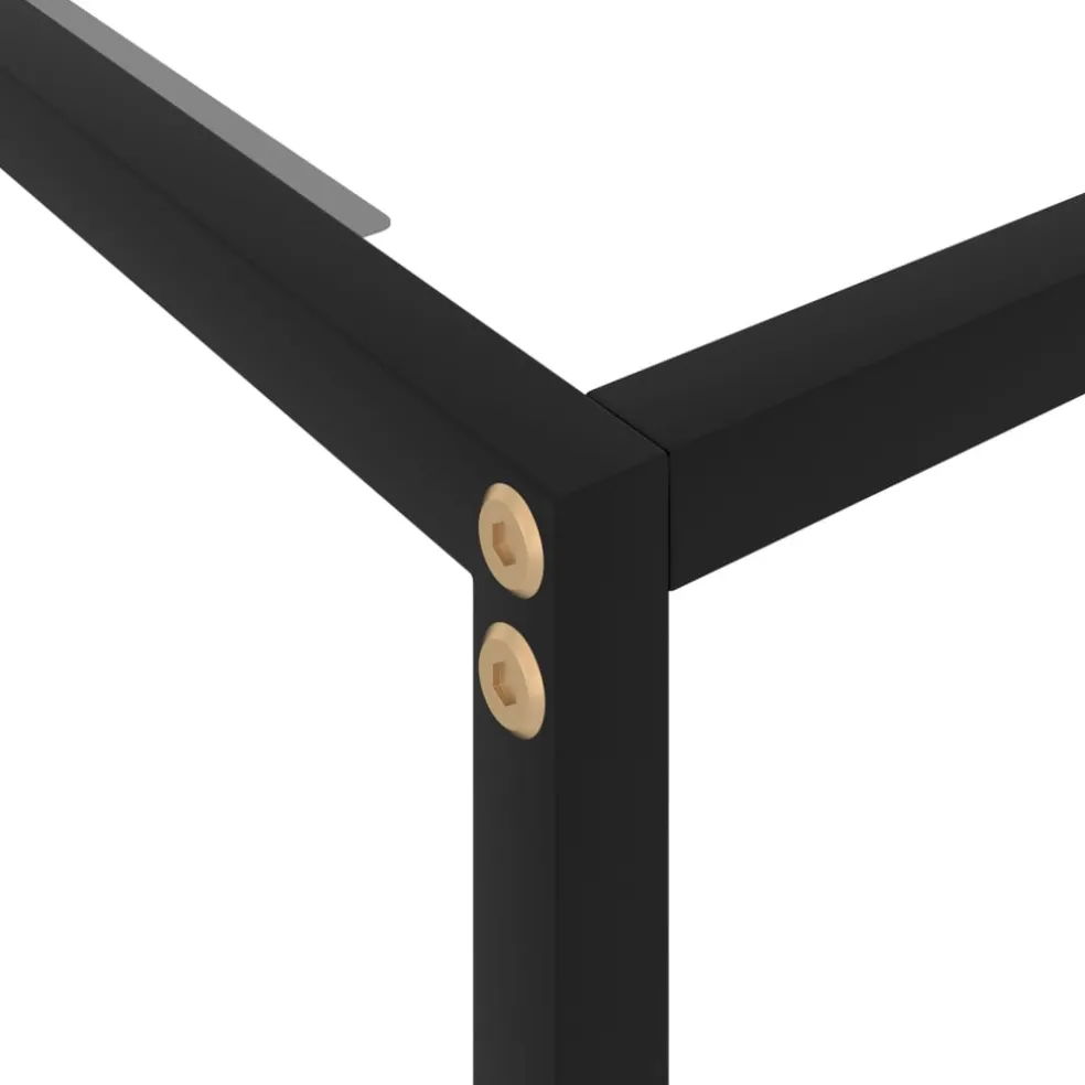 vidaXL Wandtafel 60x35x75 cm gehard glas transparant