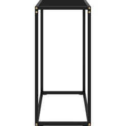 vidaXL Wandtafel 60x35x75 cm gehard glas zwart