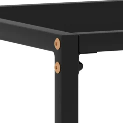 vidaXL Wandtafel 60x35x75 cm gehard glas zwart