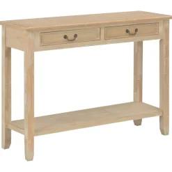 vidaXL Wandtafel 110x35x80 cm hout