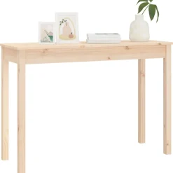 vidaXL Wandtafel 110x40x75 cm massief grenenhout
