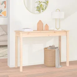 vidaXL Wandtafel 110x40x75 cm massief grenenhout
