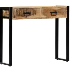 vidaXL Wandtafel 90x30x75 cm massief mangohout