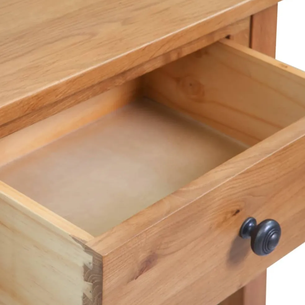 vidaXL Wandtafel 50x32x75 cm massief eikenhout