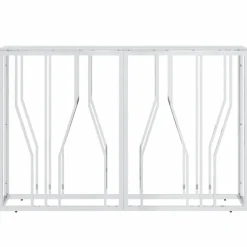 vidaXL Wandtafel 110x30x70 cm roestvrij staal en glas