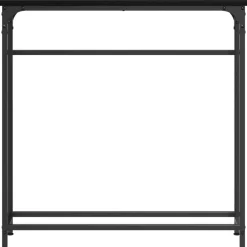 vidaXL Wandtafel Zwart Eiken 75 x 19,5 x 75 cm Bewerkt hout