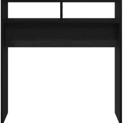 vidaXL Wandtafel Zwart Eiken 78 x 30 x 80 cm Bewerkt hout