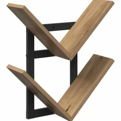 vidaXL Wand Vlonderschap Artisanaal eiken 43 x 15 x 47 cm Bewerkt hout