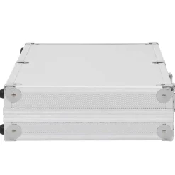 vidaXL Wapenkoffer aluminium ABS zilverkleurig