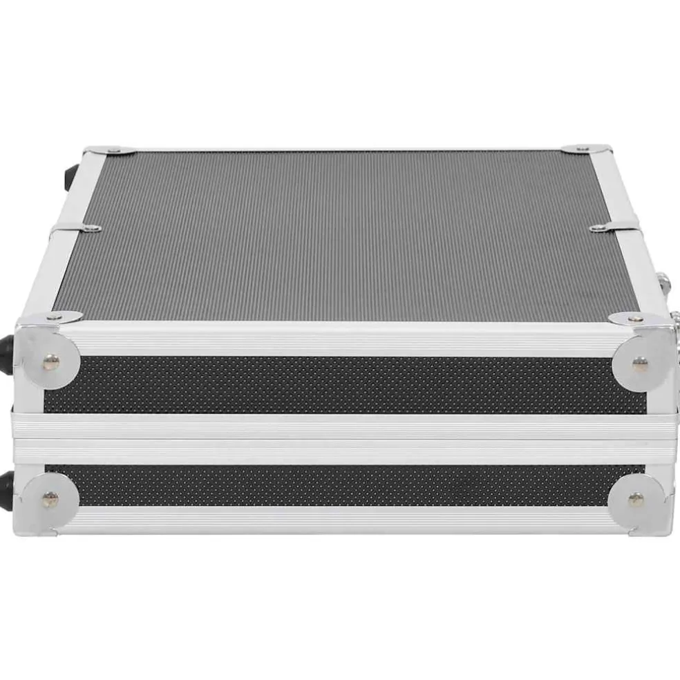 vidaXL Wapenkoffer aluminium ABS zwart