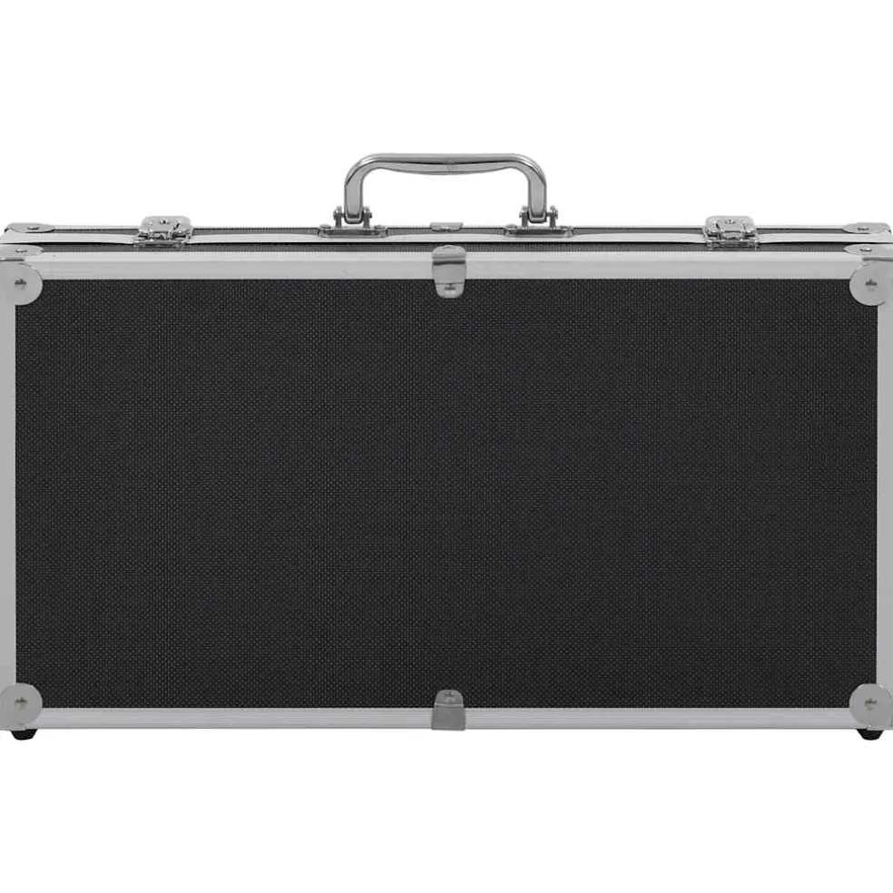 vidaXL Wapenkoffer aluminium ABS zwart