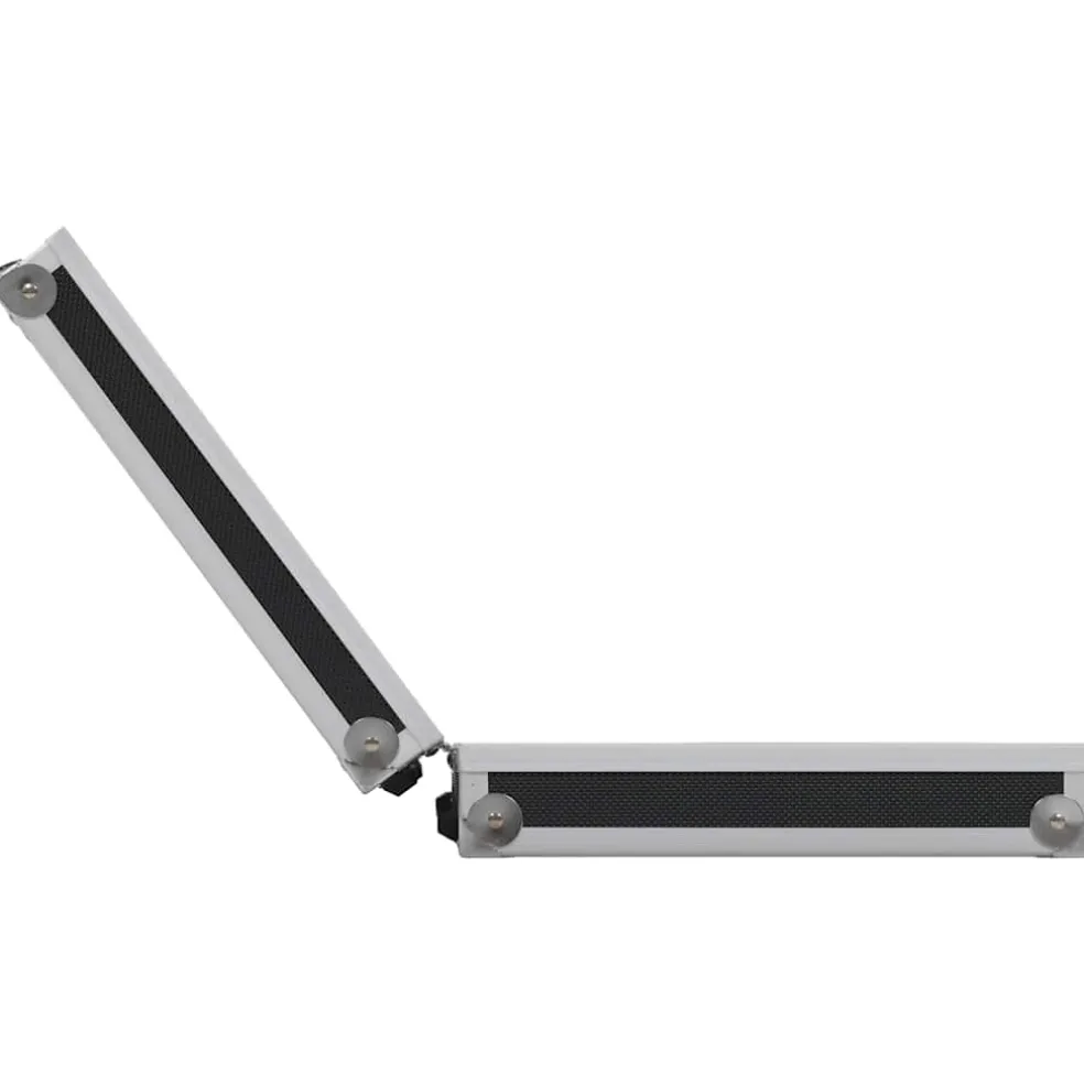 vidaXL Wapenkoffer aluminium ABS zwart