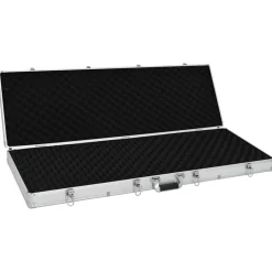 vidaXL Wapenkoffer 118x38x12 aluminium zilverkleurig