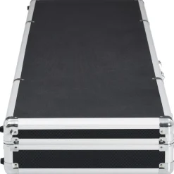vidaXL Wapenkoffer 134x35x12 cm aluminium zwart
