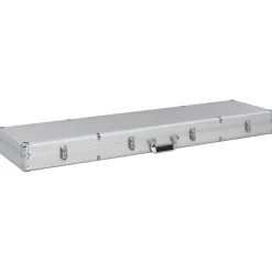 vidaXL Wapenkoffer 134x35x12 cm aluminium zilverkleurig