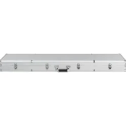 vidaXL Wapenkoffer 134x35x12 cm aluminium zilverkleurig
