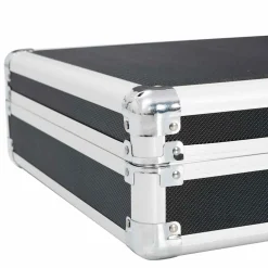 vidaXL Wapenkoffer 118x38x12 cm aluminium zwart