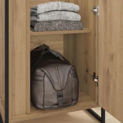 vidaXL Warderobe Ambachtelijk eiken 50 x 50 x 200 cm Bewerkt hout