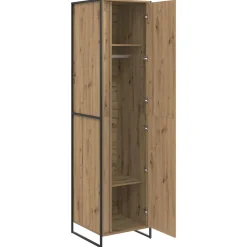 vidaXL Warderobe Ambachtelijk eiken 50 x 50 x 200 cm Bewerkt hout