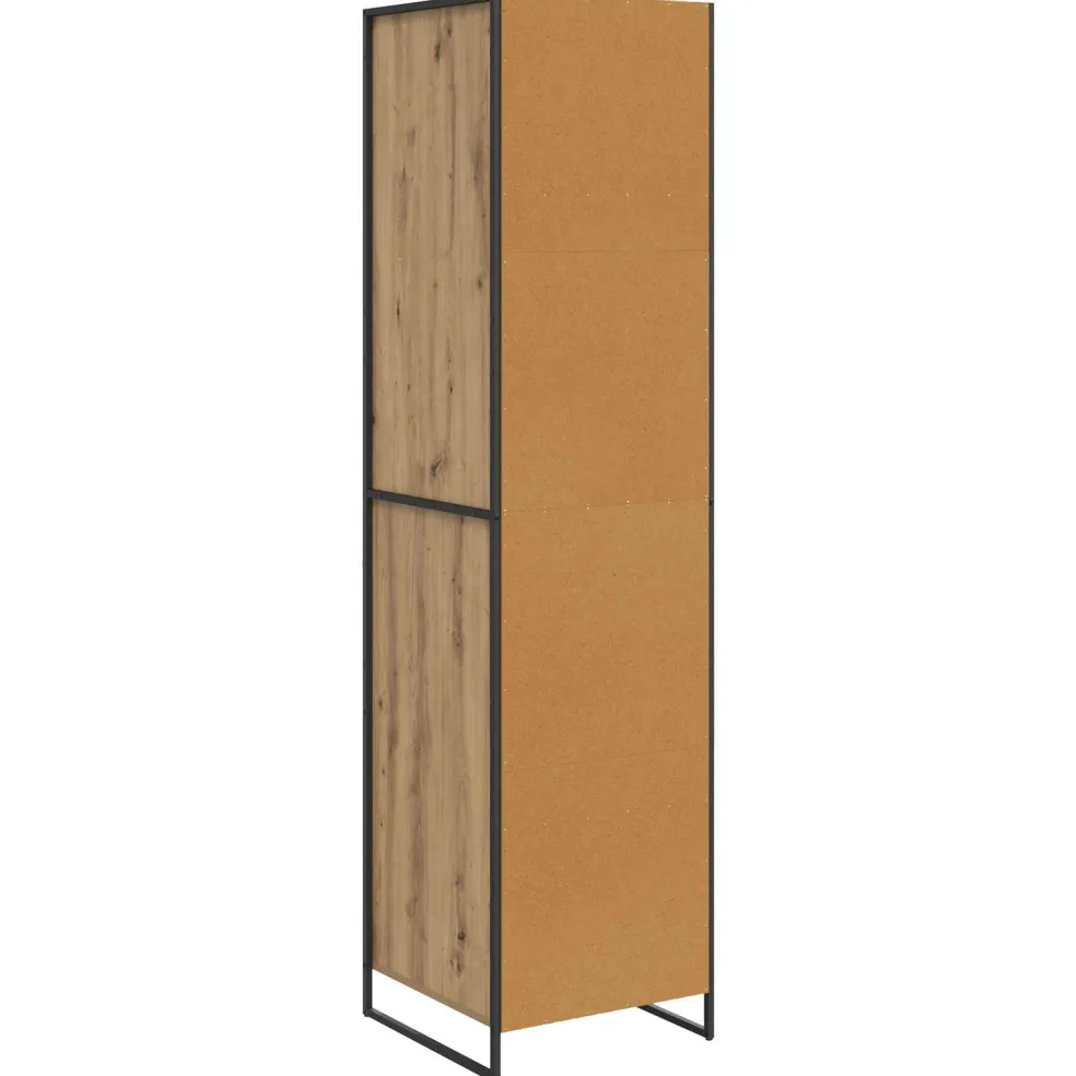 vidaXL Warderobe Ambachtelijk eiken 50 x 50 x 200 cm Bewerkt hout