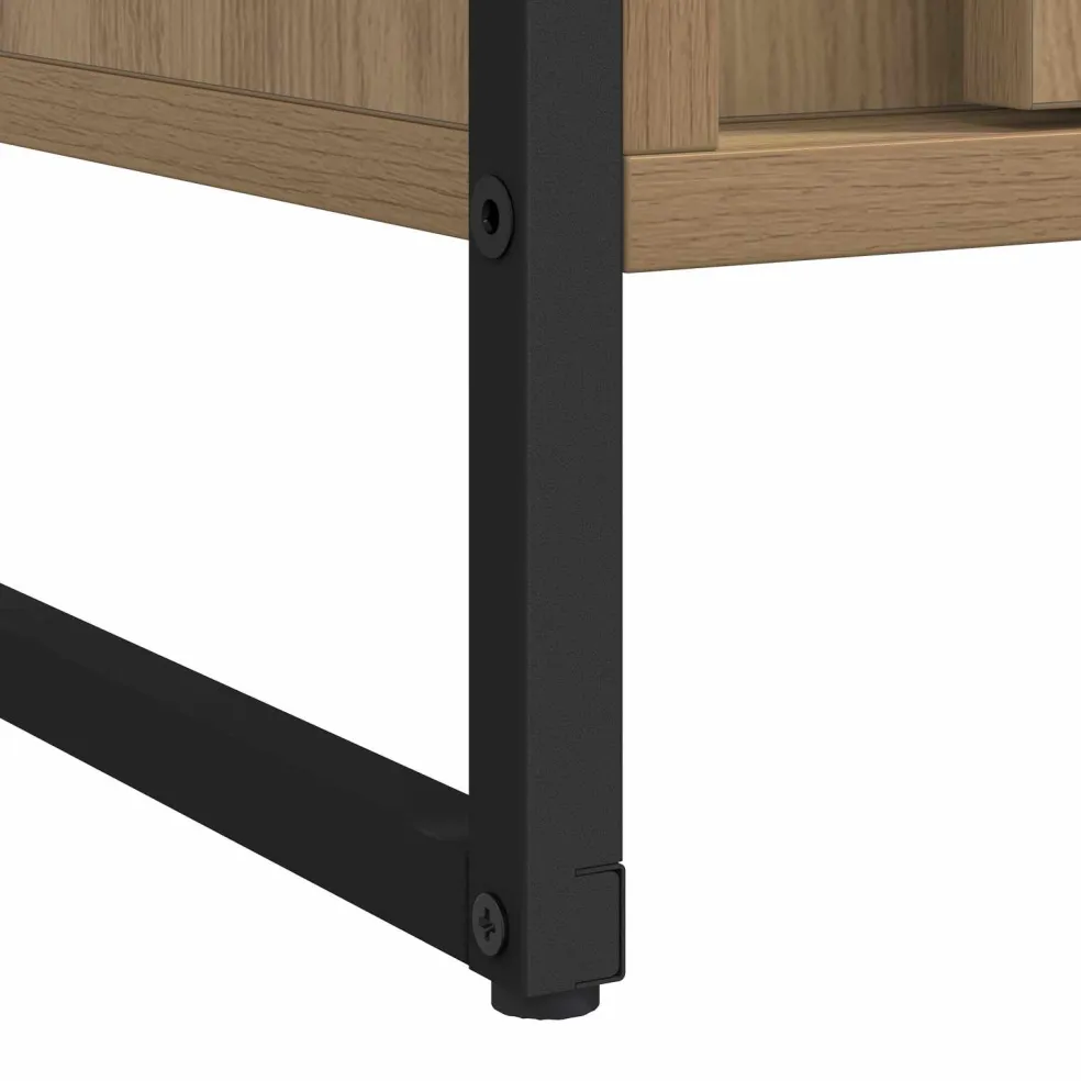 vidaXL Warderobe Ambachtelijk eiken 50 x 50 x 200 cm Bewerkt hout