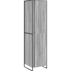 vidaXL Warderobe Grijs Sonoma 50 x 50 x 200 cm Bewerkt hout