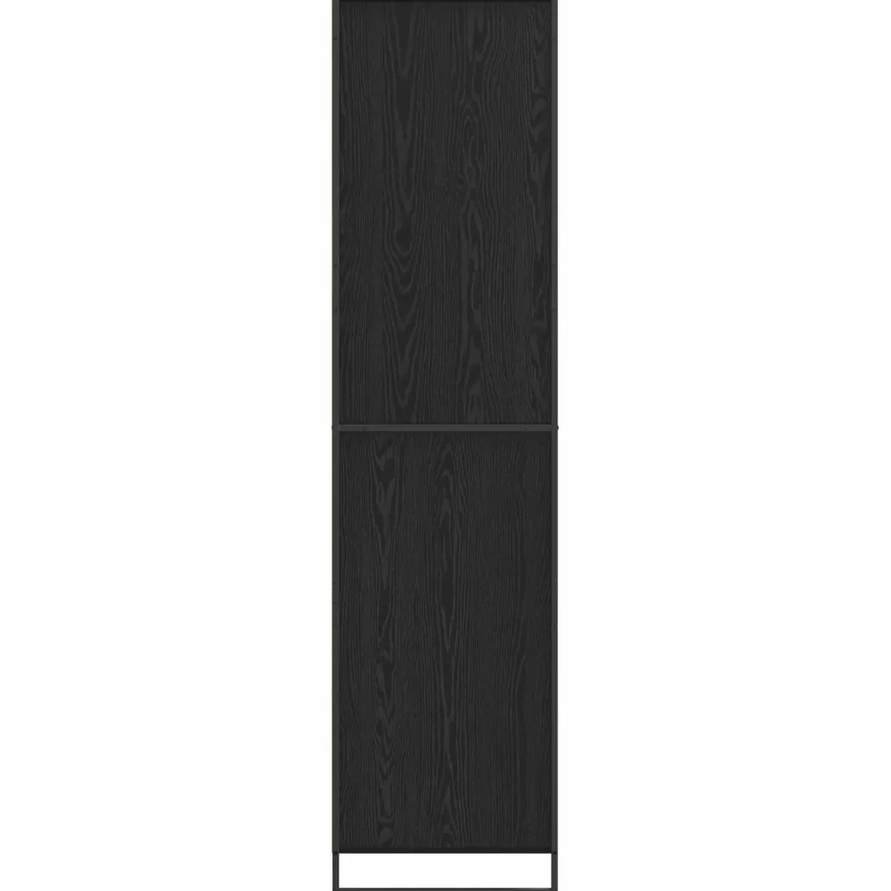 vidaXL Warderobe Zwart Eiken 50 x 50 x 200 cm Bewerkt hout