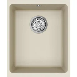 vidaXL Wasbak 80% Kwarts en 20% Hars 370 x 460 mm Beige