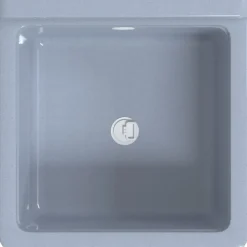 vidaXL Wasbak wandgemonteerd 40x40x24 cm hars grijs