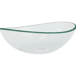 vidaXL Wasbak 54,5x35x15,5 cm gehard glas transparant