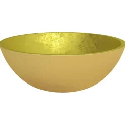 vidaXL Wasbak 50x37x14 cm glas goudkleurig