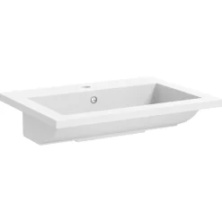 vidaXL Wasbak 600x450x120 mm graniet wit