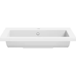 vidaXL Wasbak 600x450x120 mm graniet wit