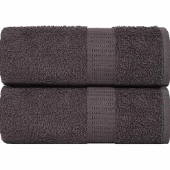 vidaXL Washandjes FROGN 2 st 15x21 cm 360 g/m² antraciet