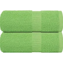 vidaXL Washandjes FROGN 2 st 30x30 cm 360 g/m² appelgroen