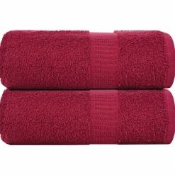 vidaXL Washandjes FROGN 2 st 30x30 cm 360 g/m² bordeaux