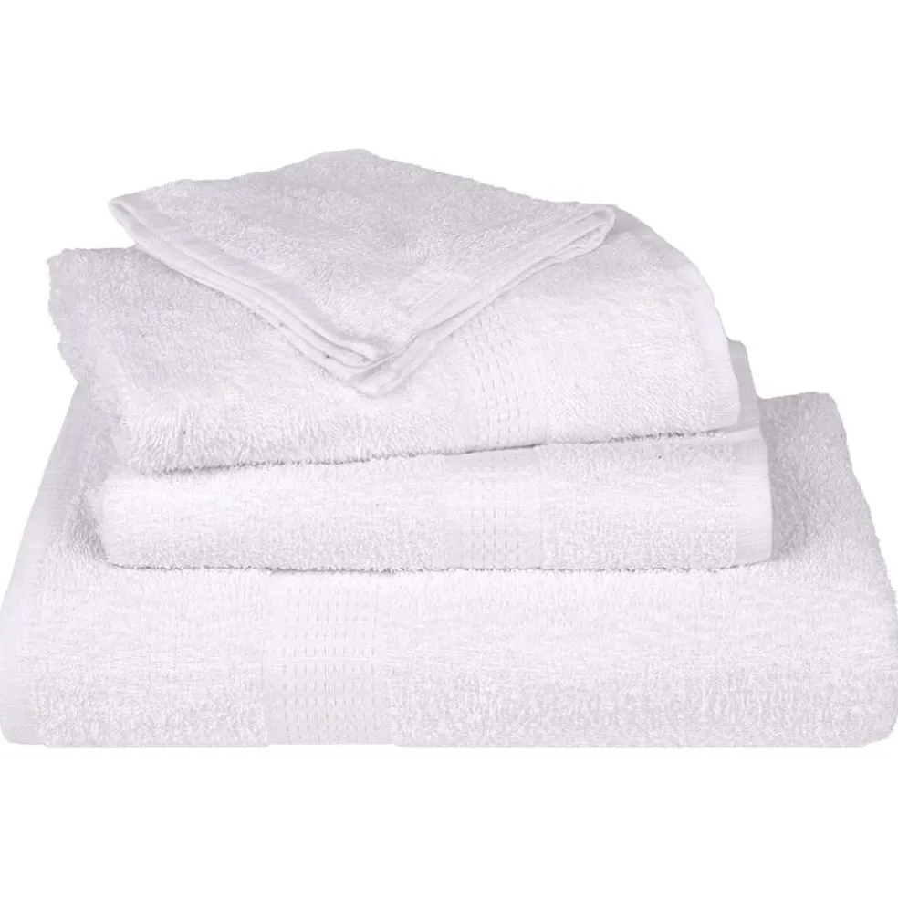 vidaXL Washandjes FROGN 2 st 15x21 cm 360 g/m² wit