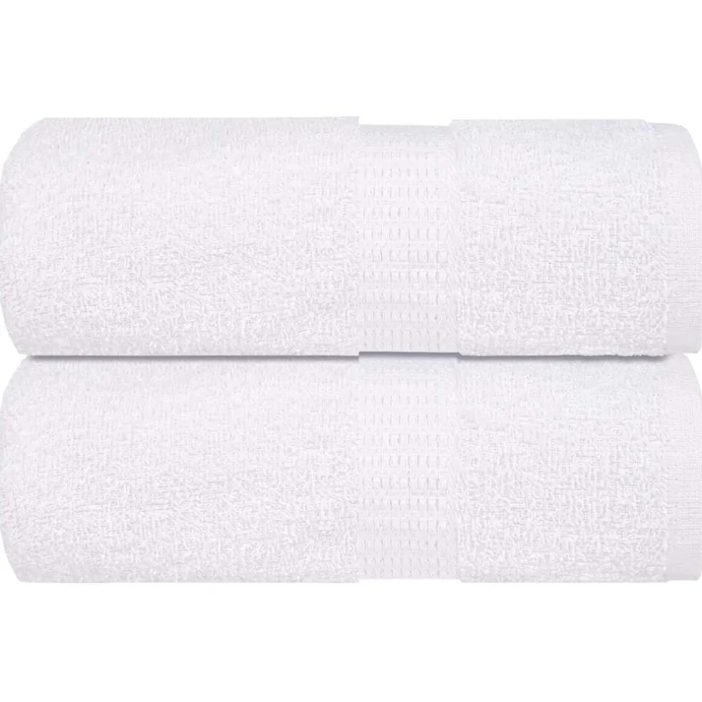 vidaXL Washandjes FROGN 2 st 15x21 cm 360 g/m² wit