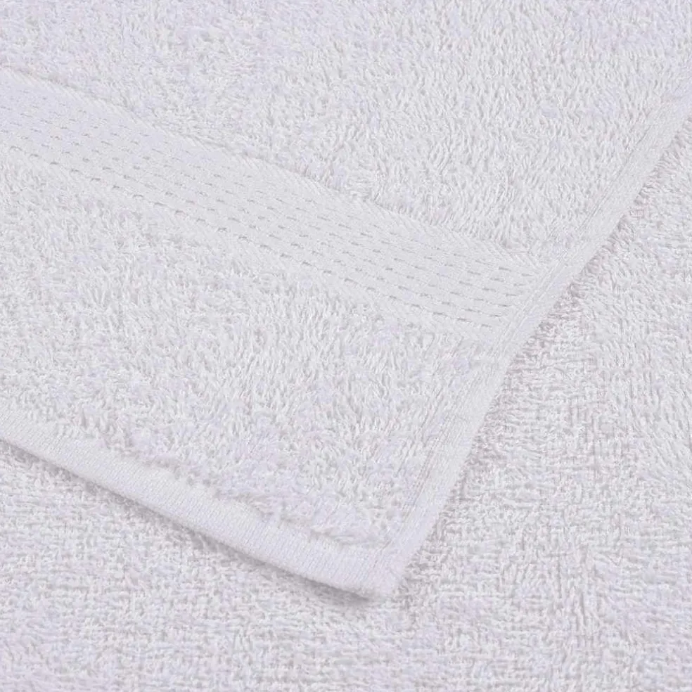 vidaXL Washandjes FROGN 2 st 15x21 cm 360 g/m² wit